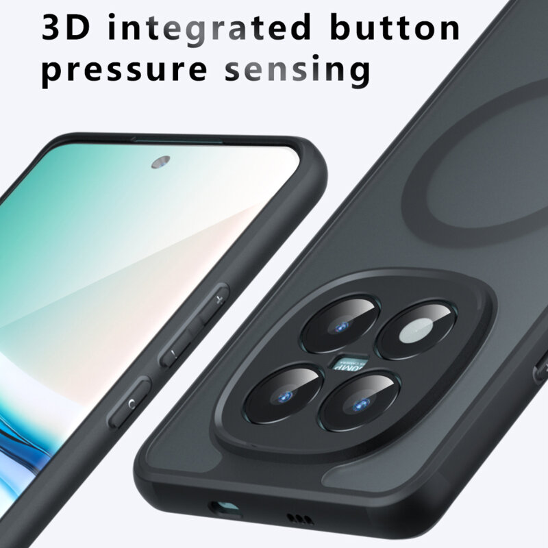 Husa Xiaomi Redmi Note 15 Pro+ 5G Techsuit PureFrost MagSafe, negru frost