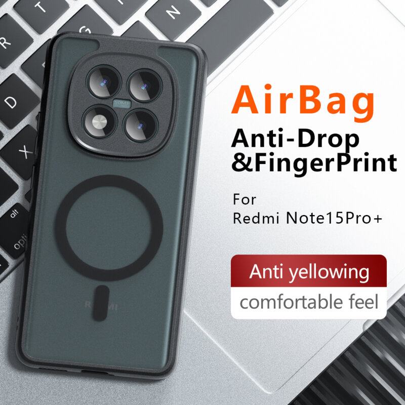 Husa Xiaomi Redmi Note 15 Pro+ 5G Techsuit PureFrost MagSafe, negru frost