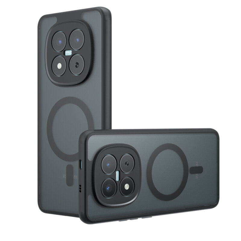 Husa Xiaomi Poco M8 Pro 5G Techsuit PureFrost MagSafe, negru frost