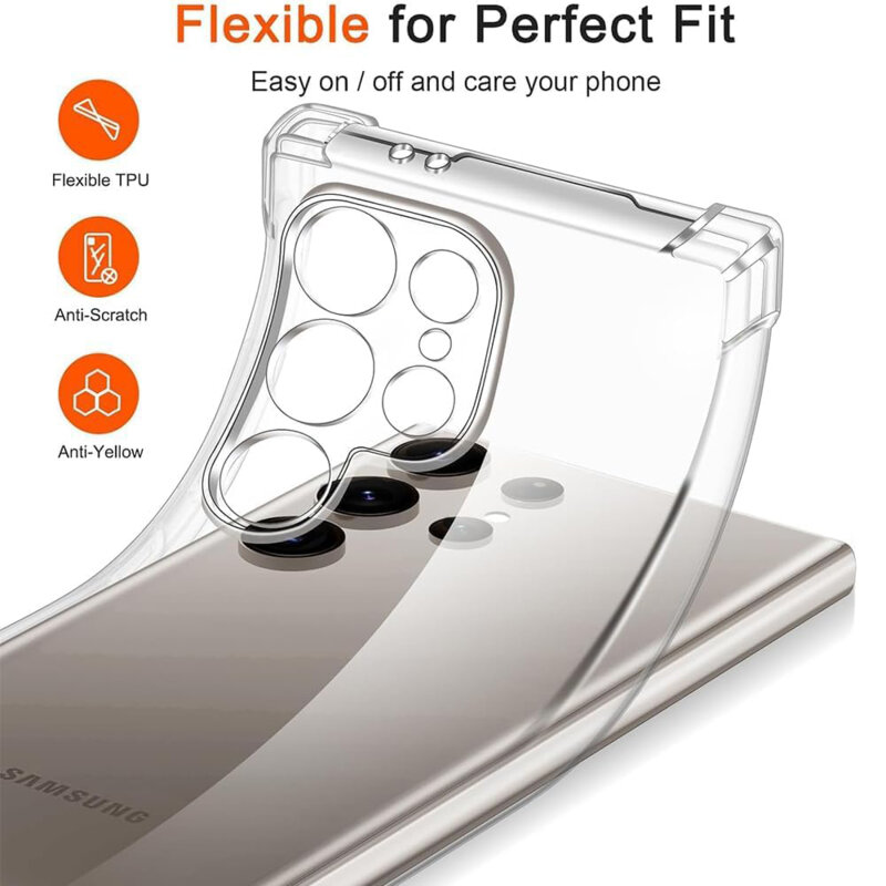 Husa Samsung Galaxy S26 Techsuit Shockproof Clear Silicone MagSafe, transparenta