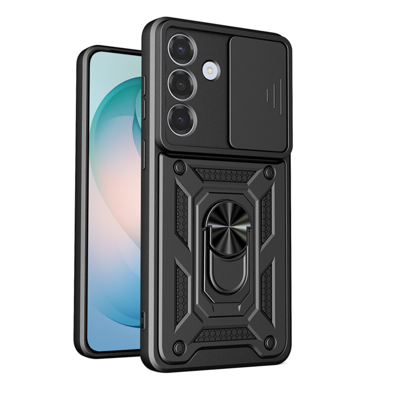 Husa Samsung Galaxy S26 Plus protectie camera Techsuit CamShield Series, negru