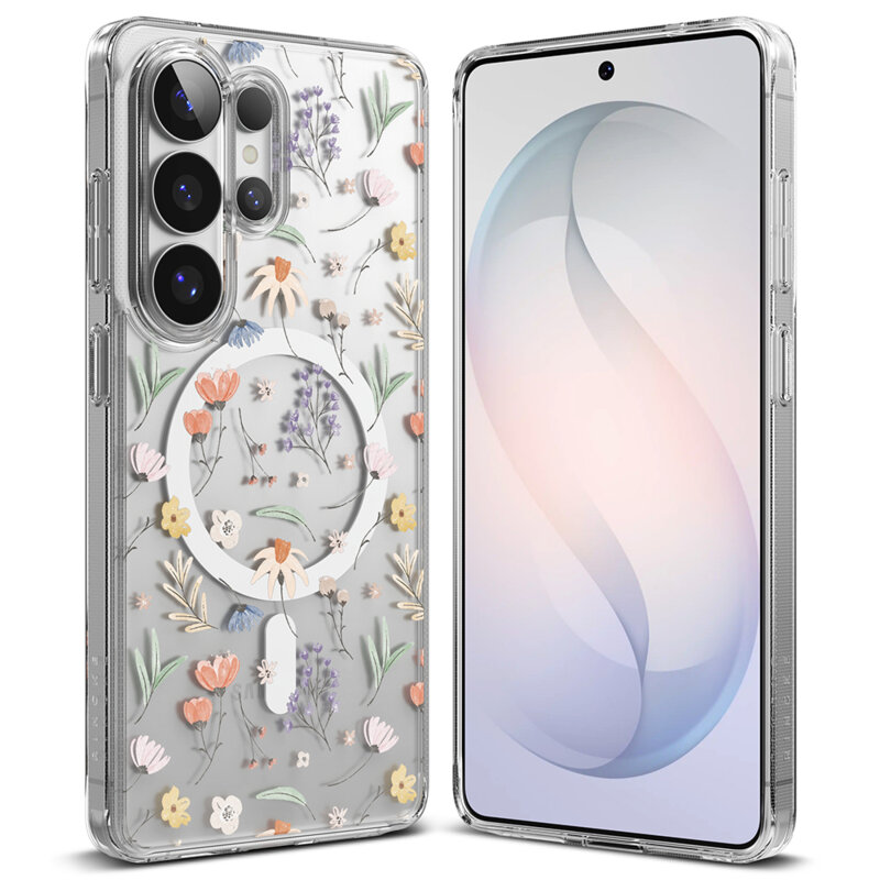 Husa Samsung Galaxy S26 Ultra Ringke Fusion MagSafe, Dry Flowers