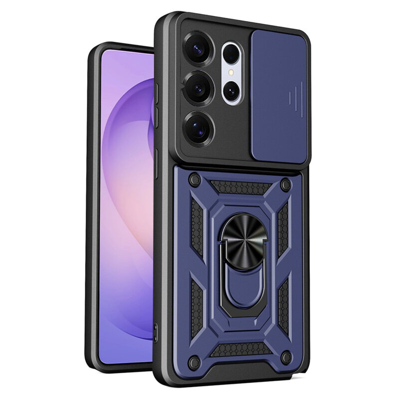 Husa Samsung Galaxy S26 Ultra protectie camera Techsuit CamShield Series, albastru