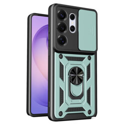 Husa Samsung Galaxy S26 Ultra protectie camera Techsuit CamShield Series, verde