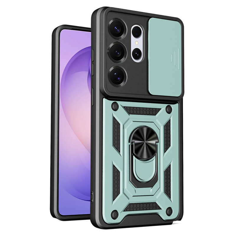 Husa Samsung Galaxy S26 Ultra protectie camera Techsuit CamShield Series, verde