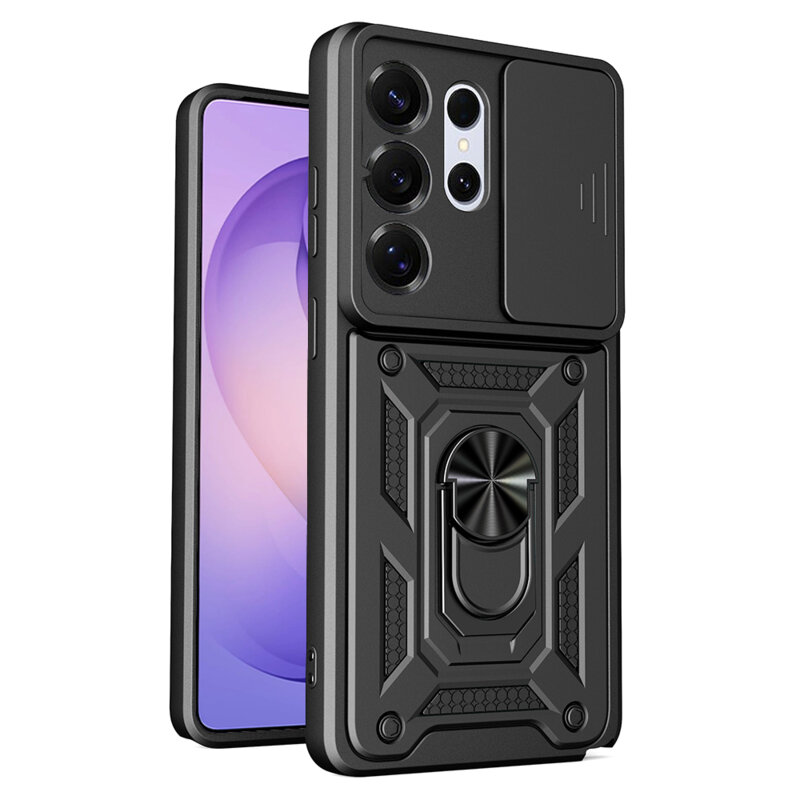 Husa Samsung Galaxy S26 Ultra protectie camera Techsuit CamShield Series, negru