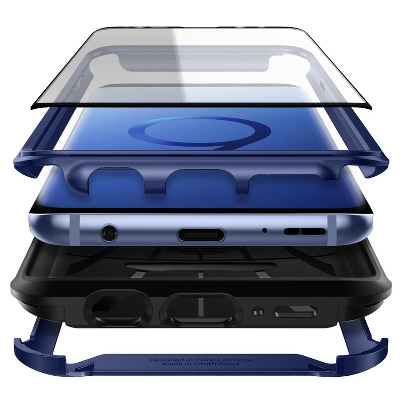 Husa Spigen Samsung Galaxy S9 Reventon 360 - Metallic Blue
