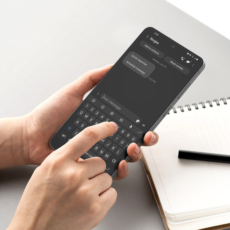 [Pachet 2x] Folie sticla Samsung Galaxy S26 Plus Ringke Easy Slide Tempered Glass, transparenta