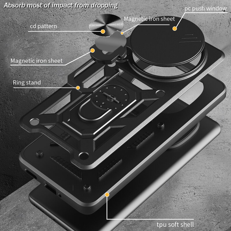 Husa Honor Magic8 Pro protectie camera Techsuit CamShield Series, verde