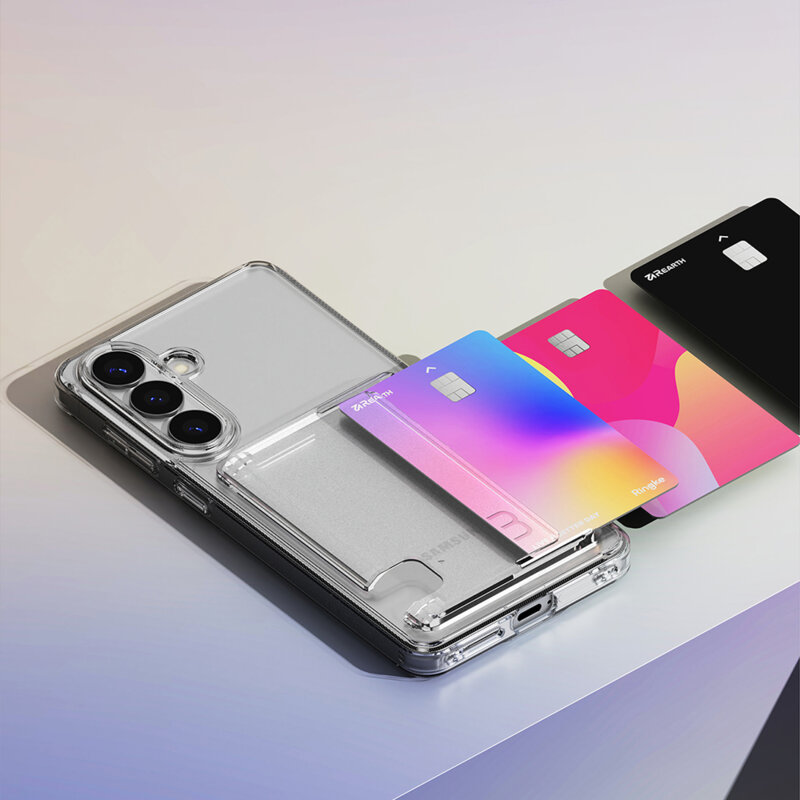 Husa Samsung Galaxy S26 Plus Ringke Fusion Card, transparenta