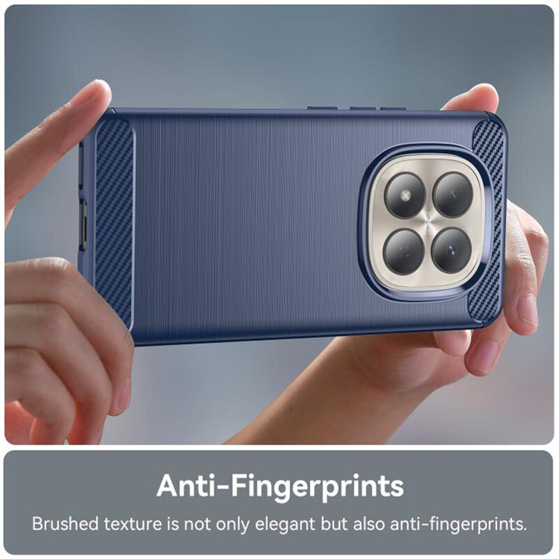 Husa Xiaomi Redmi Note 15 Pro+ 5G Techsuit Carbon Silicone, albastru