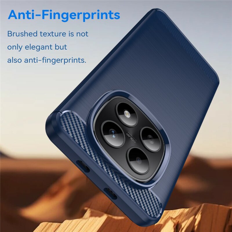 Husa Xiaomi Redmi Note 15 4G Techsuit Carbon Silicone, albastru