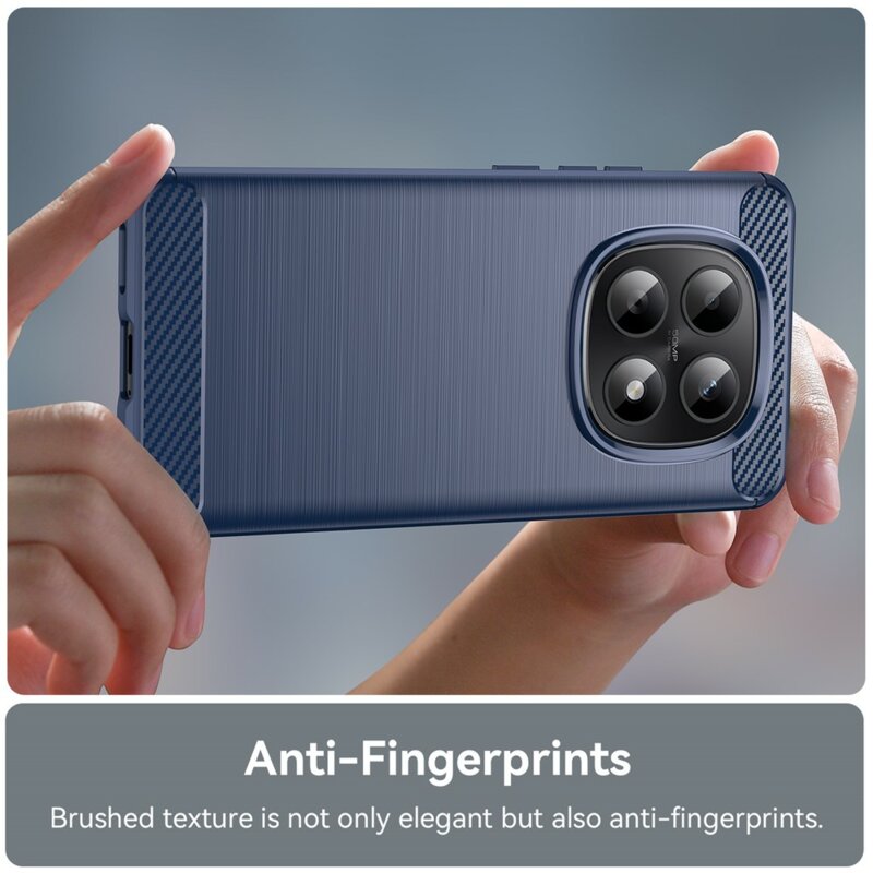 Husa Xiaomi Poco M8 5G Techsuit Carbon Silicone, albastru