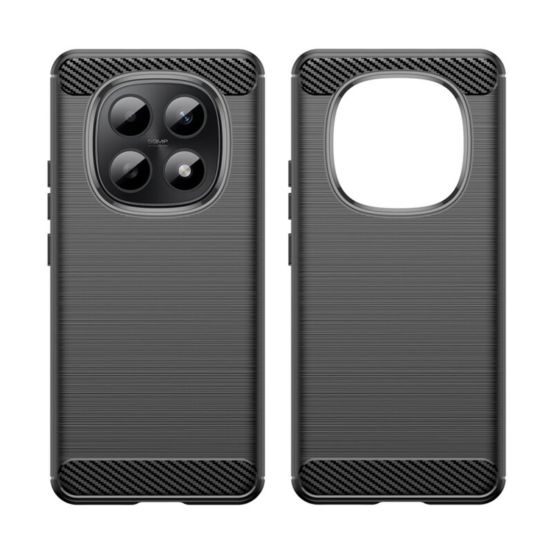 Husa Xiaomi Redmi Note 15 4G Techsuit Carbon Silicone, negru