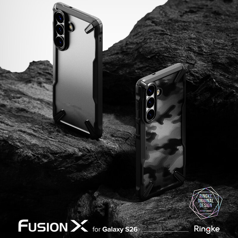 Husa Samsung Galaxy S26 Plus Ringke Fusion X, negru