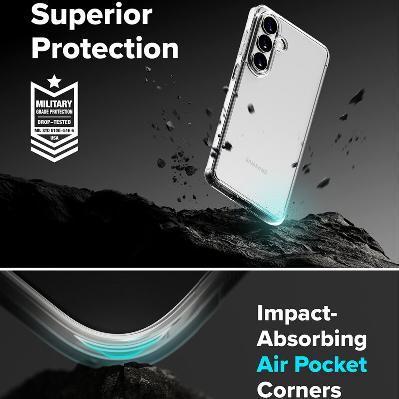 Husa Samsung Galaxy S26 Ringke Fusion, transparenta