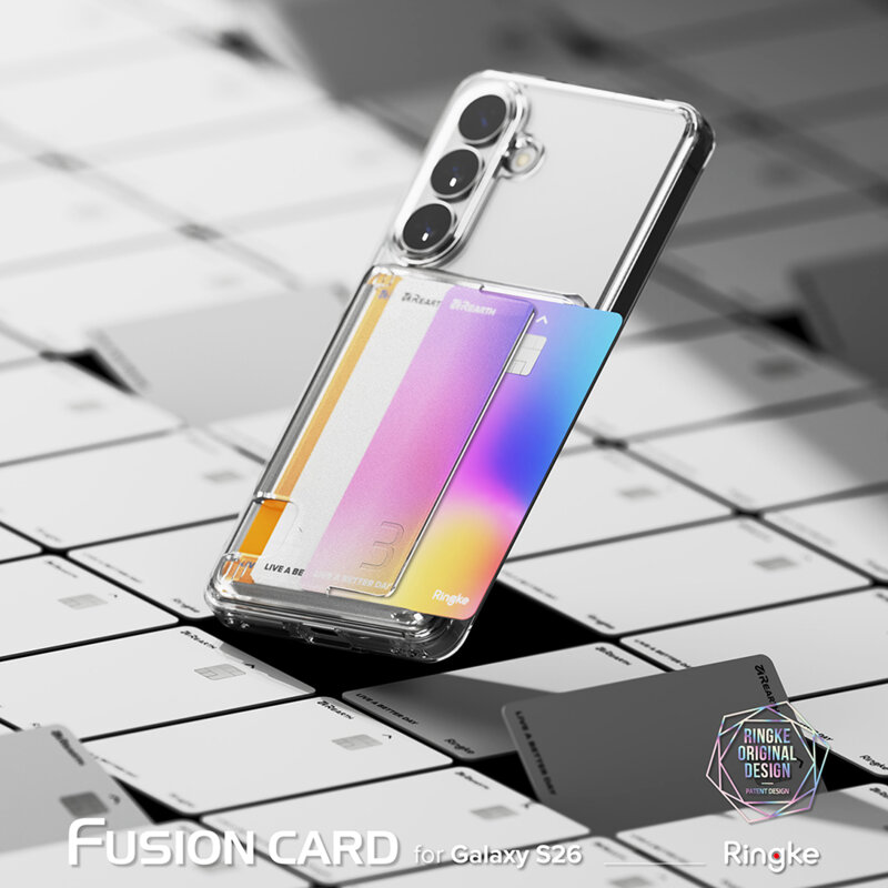 Husa Samsung Galaxy S26 Ringke Fusion Card, transparenta