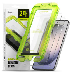 [Pachet 2x] Folie sticla Samsung Galaxy S26 Ringke Easy Slide Tempered Glass, transparenta