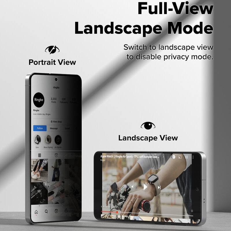 [Pachet 2x] Folie sticla Samsung Galaxy S26 Ringke Easy Slide Tempered Glass, negru