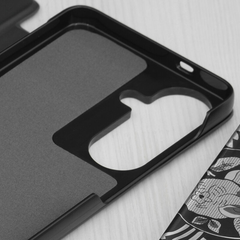 Husa Samsung Galaxy S26 Eco Leather View flip tip carte, negru