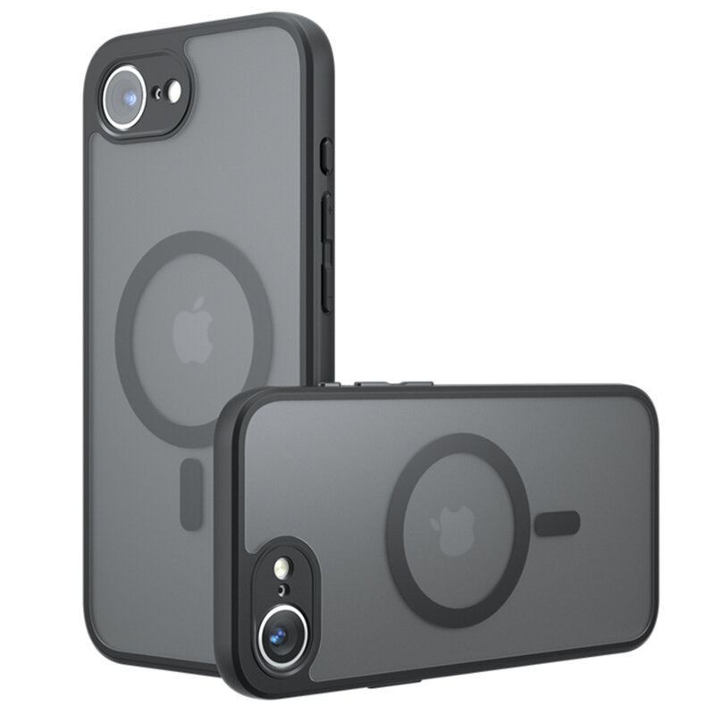 Husa iPhone 17e Techsuit PureFrost MagSafe, negru frost