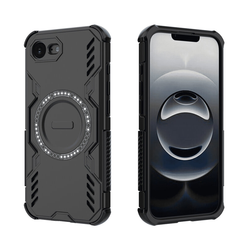 Husa iPhone 17e Techsuit ArmorMag Case, negru