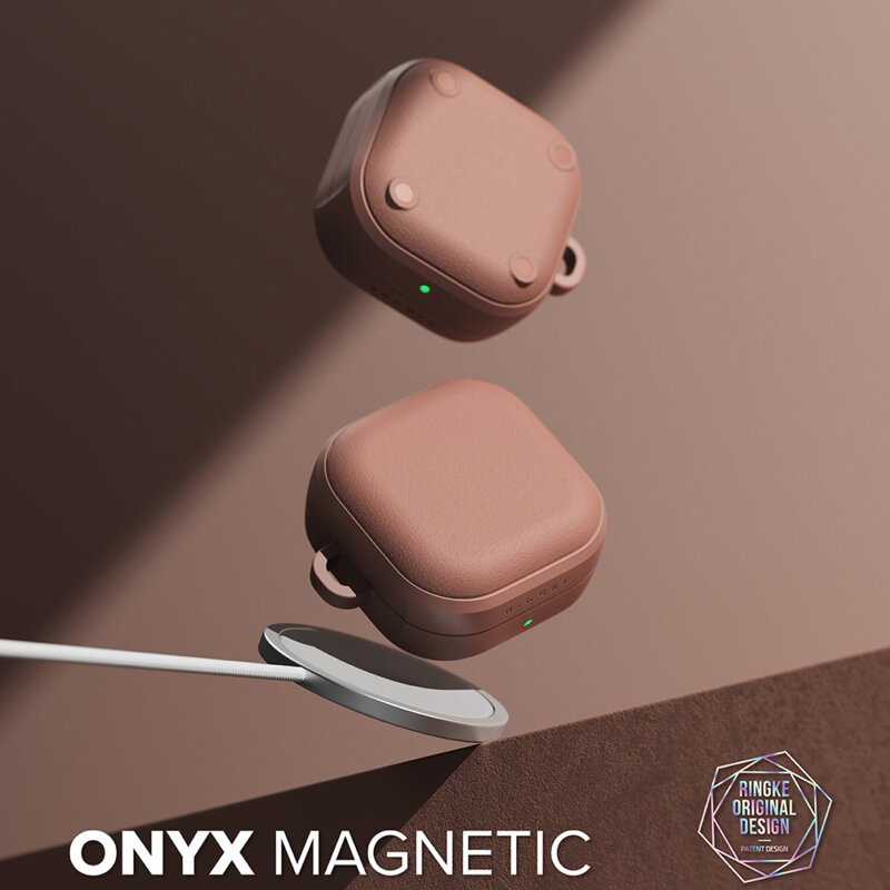 Husa Samsung Galaxy Buds 4 Pro Ringke Onyx Magnetic, oranj