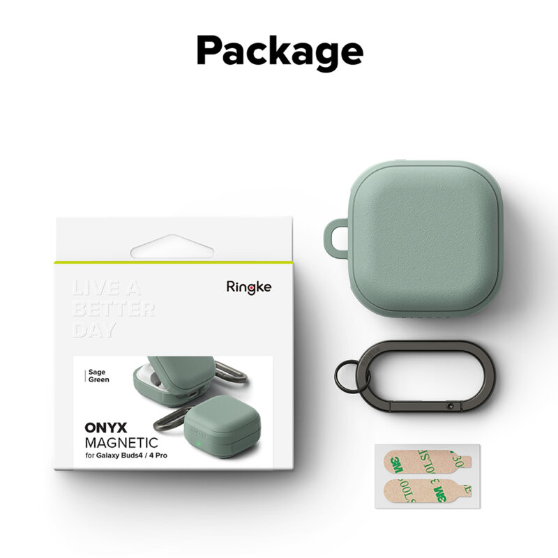 Husa Samsung Galaxy Buds 4 Pro Ringke Onyx Magnetic, verde