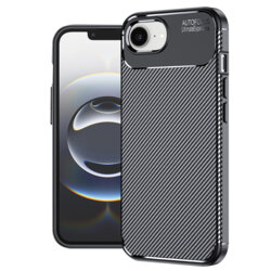 Husa iPhone 17e Techsuit CarbonFiber, negru