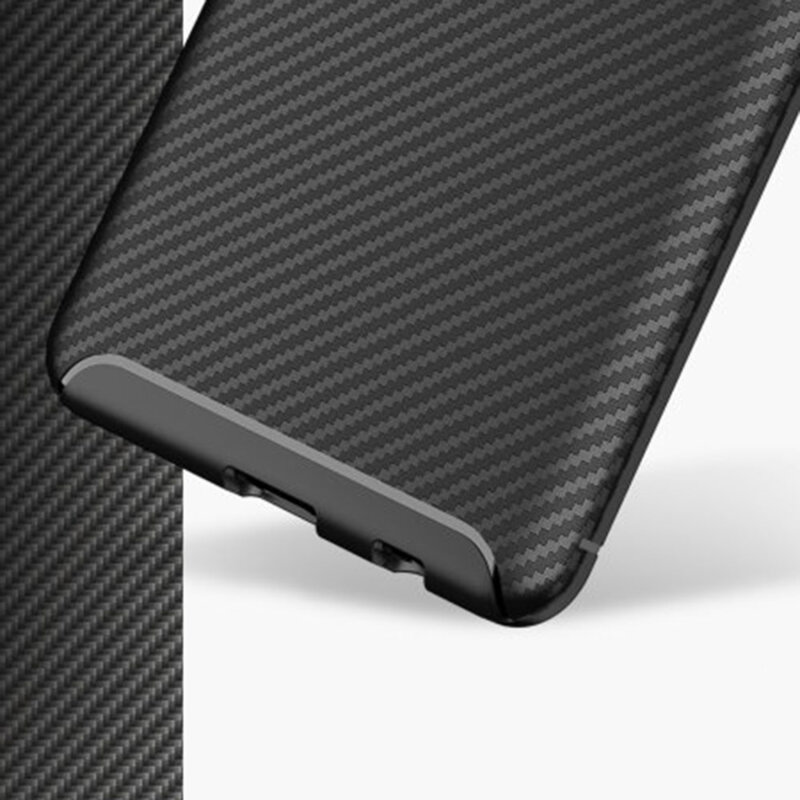 Husa iPhone 17e Techsuit CarbonFiber, negru