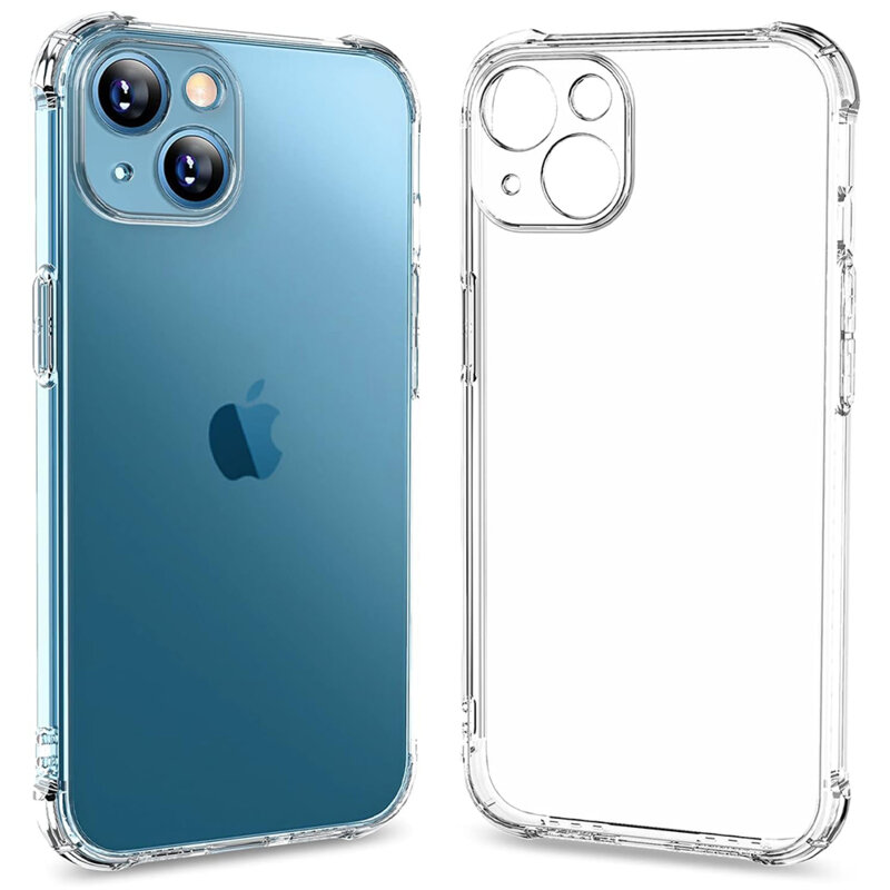 Husa iPhone 17e Techsuit Shockproof Clear Silicone, transparenta