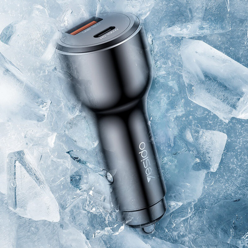 Incarcator auto Fast Charging, PD100W Yesido Y65, negru