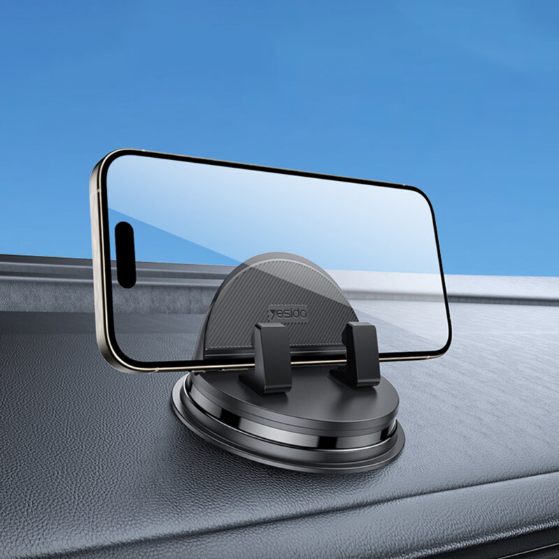 Suport auto pentru telefon cu reglaj automat Yesido C268, negru
