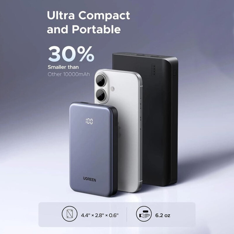 Baterie externa USB, Type-C, 10000mAh Ugreen, 22.5W, 75131B