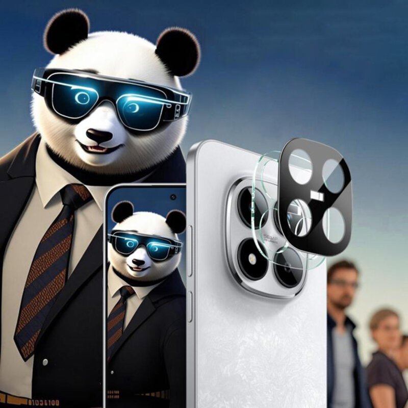 Folie camera Xiaomi Poco M8 Pro 5G Techsuit Full Glass, negru