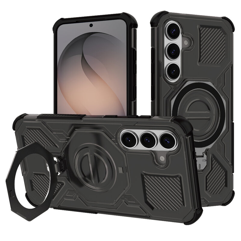 Husa Samsung Galaxy S26 Techsuit Carbon Shield PRO, negru