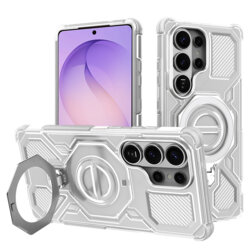 Husa Samsung Galaxy S26 Ultra Techsuit Carbon Shield PRO, alb