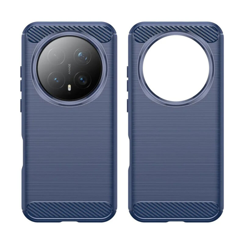 Husa Honor Magic8 Pro Techsuit Carbon Silicone, albastru