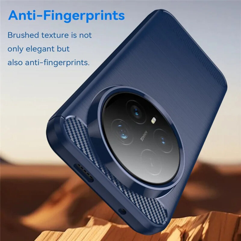 Husa Honor Magic8 Pro Techsuit Carbon Silicone, albastru