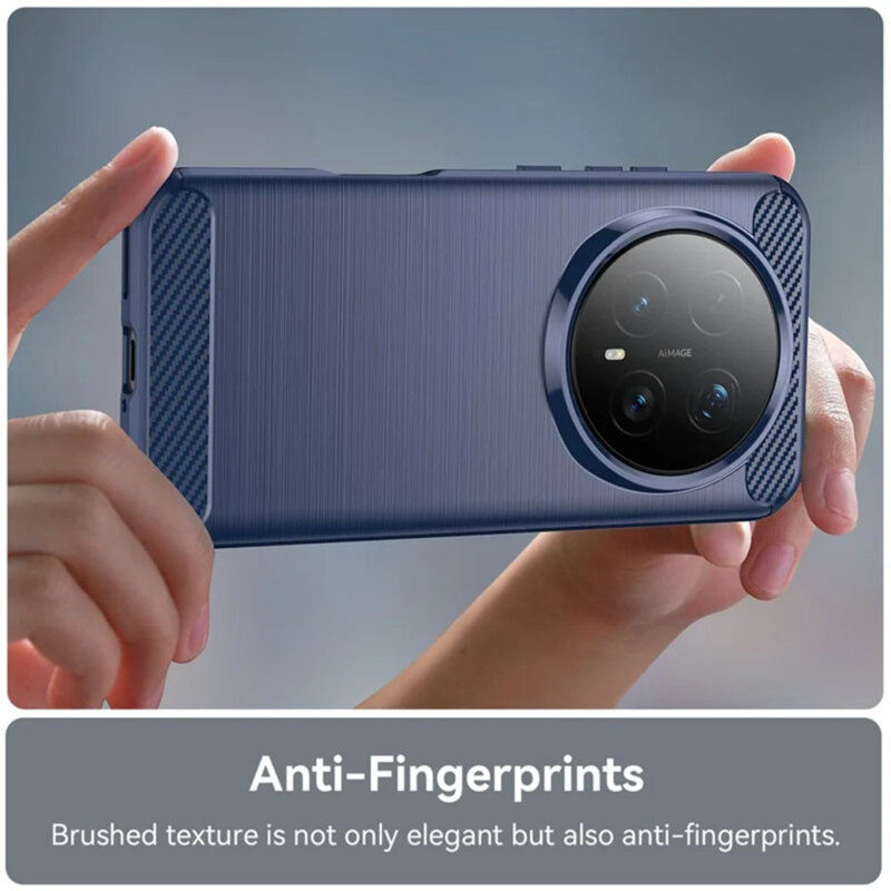 Husa Honor Magic8 Pro Techsuit Carbon Silicone, albastru