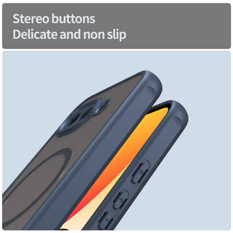 Husa Google Pixel 10a Techsuit HaloFrost II MagSafe, bleumarin