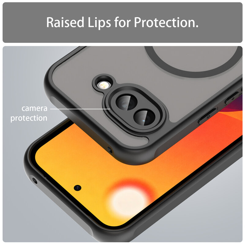 Husa Google Pixel 10a Techsuit HaloFrost II MagSafe, negru