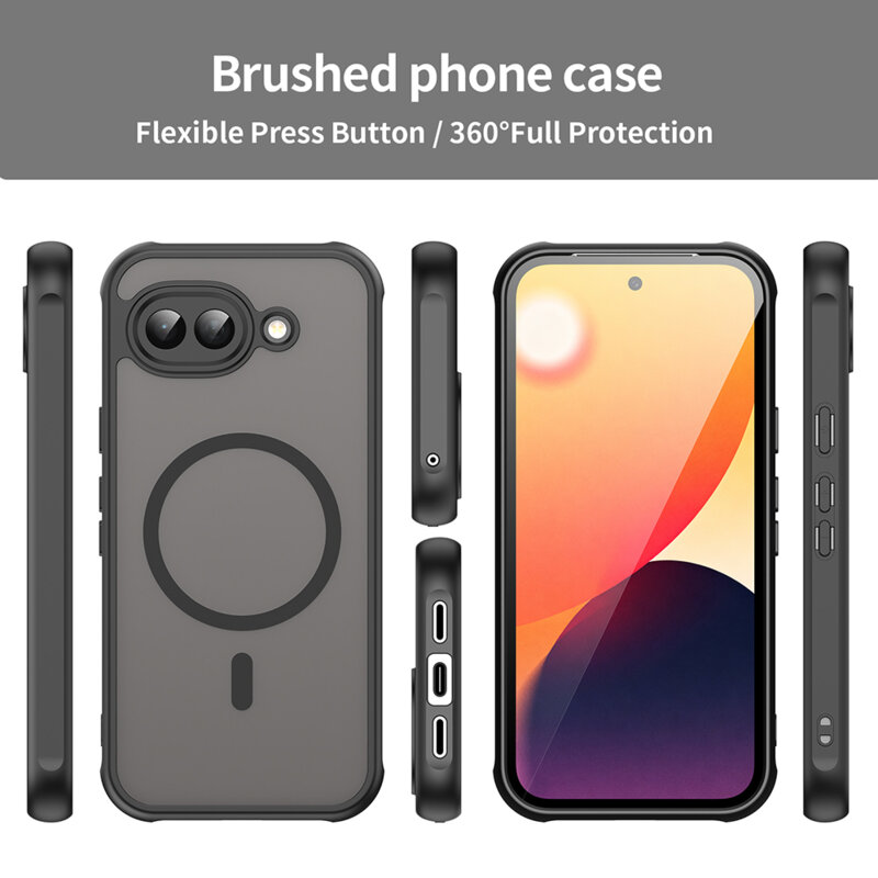 Husa Google Pixel 10a Techsuit HaloFrost II MagSafe, negru