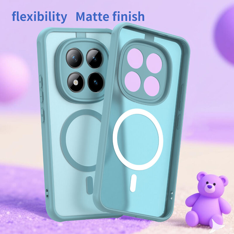 Husa Xiaomi Redmi Note 15 Pro+ 5G Techsuit HaloFrost II MagSafe, verde menta