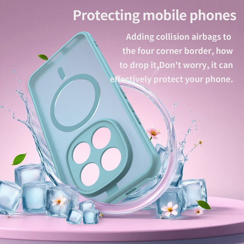 Husa Xiaomi Redmi Note 15 Pro+ 5G Techsuit HaloFrost II MagSafe, verde menta