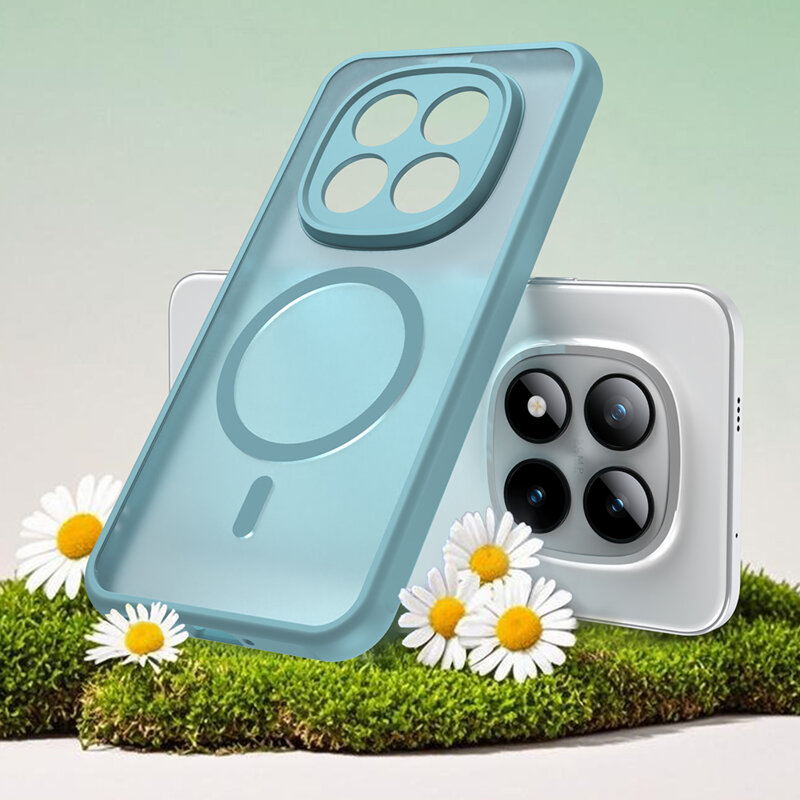 Husa Xiaomi Redmi Note 15 Pro+ 5G Techsuit HaloFrost II MagSafe, verde menta