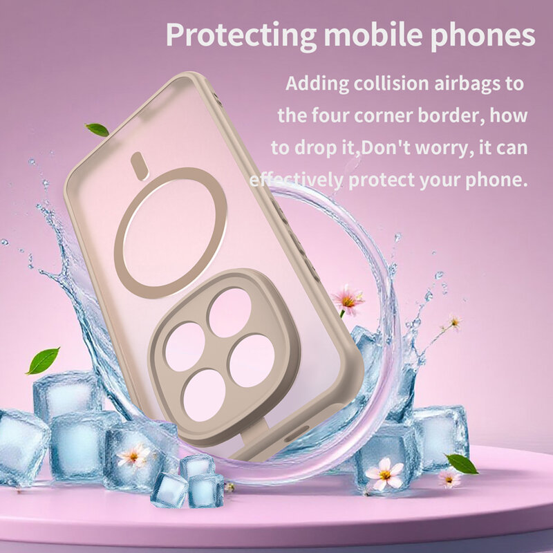 Husa Xiaomi Poco M8 Pro 5G Techsuit HaloFrost II MagSafe, auriu