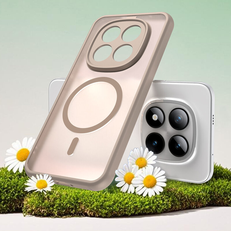 Husa Xiaomi Poco M8 Pro 5G Techsuit HaloFrost II MagSafe, auriu