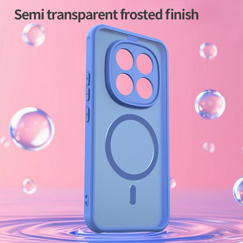 Husa Xiaomi Redmi Note 15 Pro+ 5G Techsuit HaloFrost II MagSafe, albastru