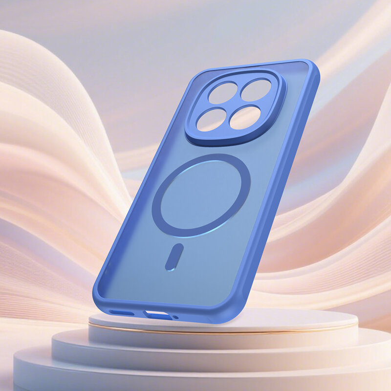 Husa Xiaomi Redmi Note 15 Pro+ 5G Techsuit HaloFrost II MagSafe, albastru
